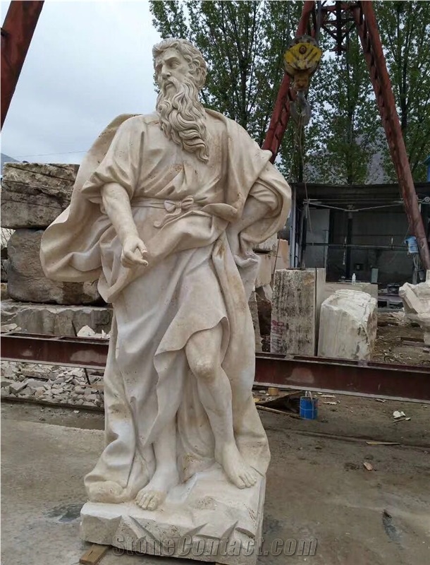 Italy Travertine Human Sculpture