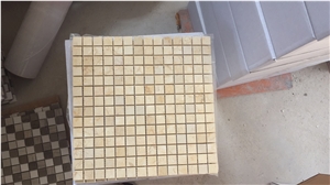 Polished Beige Marble Mosaic Tile for Kitchen Giallo Atlantide