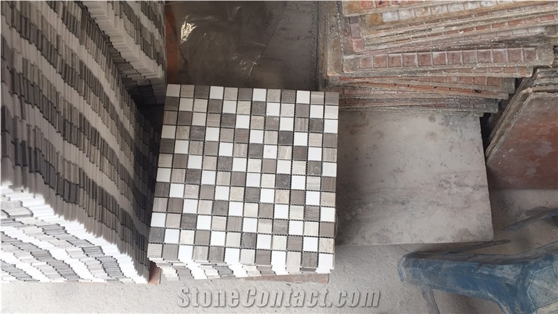 Polished Beige Marble Mosaic Tile for Kitchen Giallo Atlantide