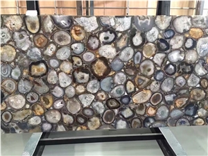 Precious Stone Panel Semiprecious Gemstone Onyx Slabs Semi Tile