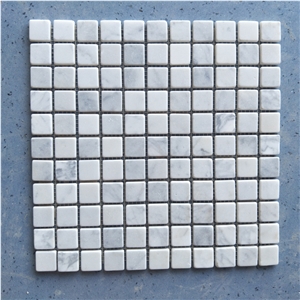 Tumbled Chipped Marble Mosaic Tile Tumbled Carrara Mosaic Tile