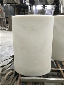 White Jade Marble Column