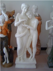 White Marble Stone Carvings,Garden Figure Sculptures,Human Statues