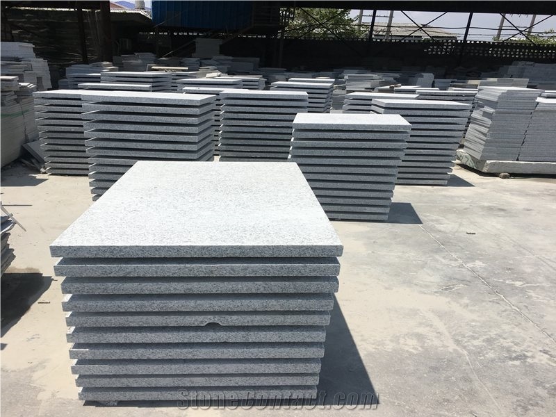 G623 Grey Granite Flamed Outdoor Steps Staircase Stone Deck Stair
