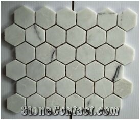 Crema Marble Hexagon Mosaic