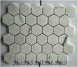 Crema Marble Hexagon Mosaic