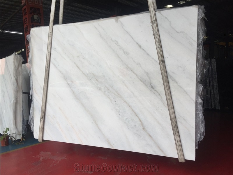 Bianco Lasa Vena Oro Covelano Slab Carrara White Guangxi Bai Marble