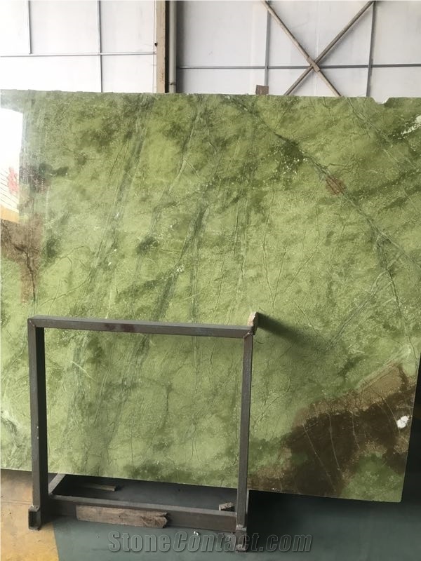 Dandong Green Marble Tiles, Carved Marble, Verde Jade Ming Marble Tile
