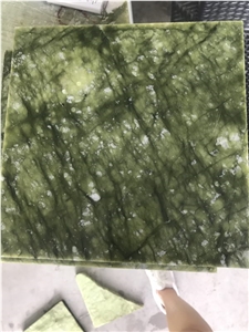 Dandong Green Marble Tiles, Green Marble, Verde Ming Marble Tile, Spring Green Marble Slabs & Tiles