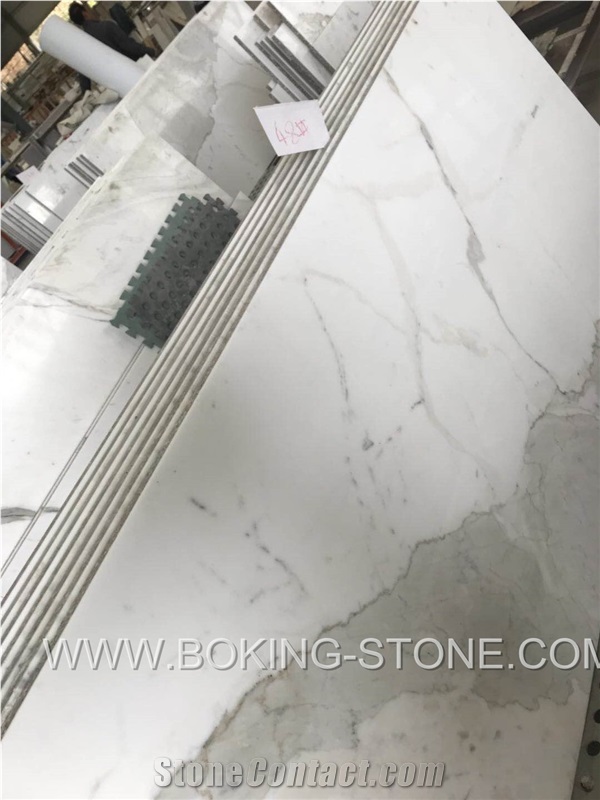 Statuario Venato White Marble Composite Tiles Honeycomb Marble Panel