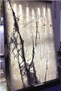 Violet/Ziluo White Thin Panel,Lilac,Translucent,Book Match,Laminated