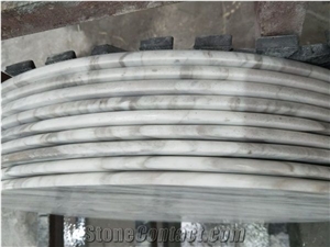 White Marble Round Table Solid Stone Top with Good Quality