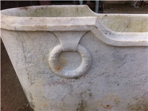 A Rare Ancient Carrara Marble Bathtub