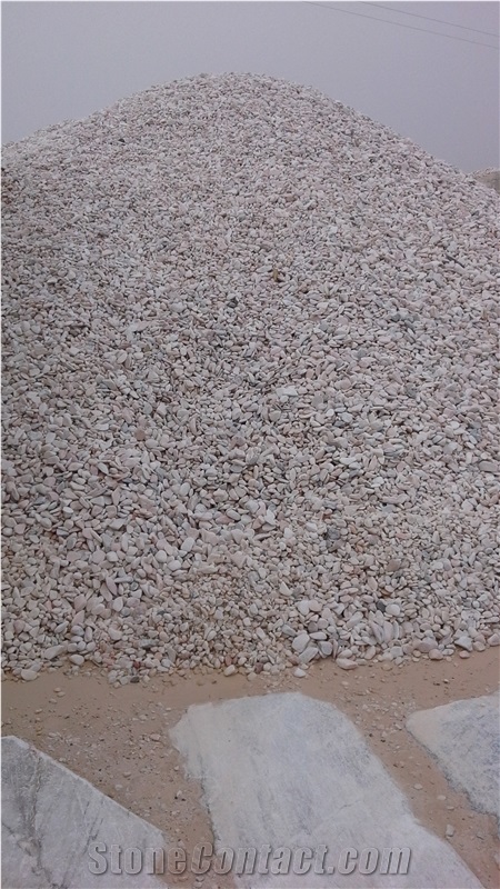 White Pebbles, Estremoz White Marble Pebble & Gravel