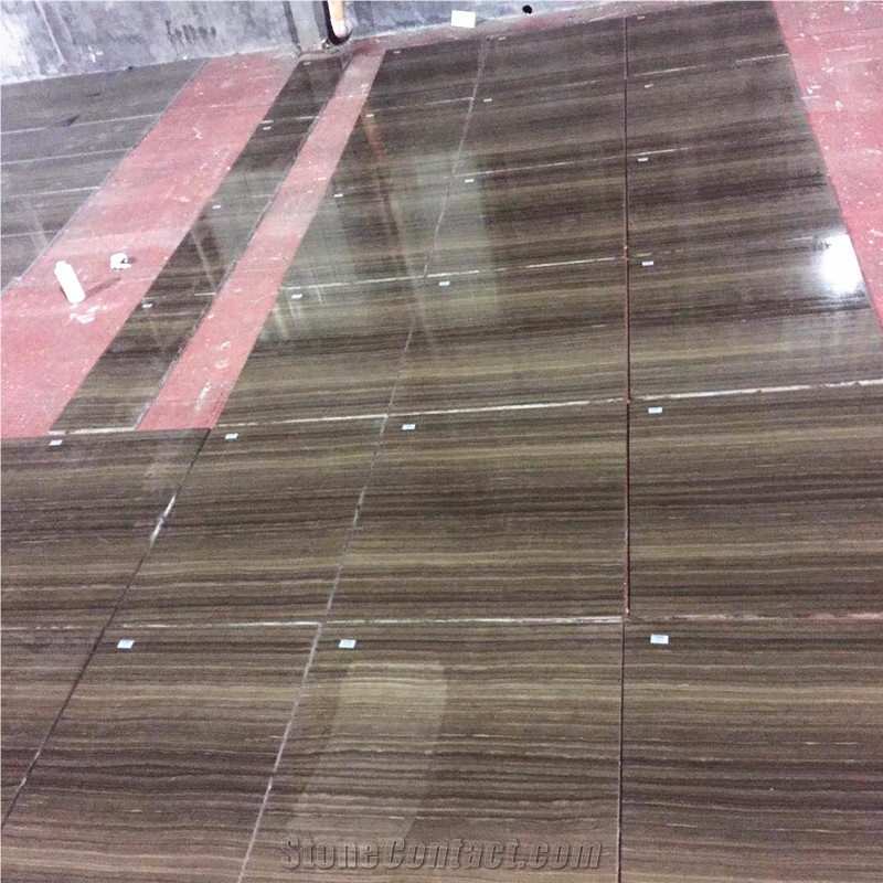 Obama Wooden Grain Marble Tile,Wood Brown Marble Flooring Tile