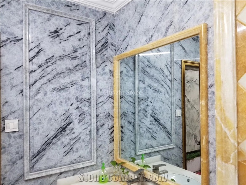 Blue Ice Onyx White Translucent for Home/Hotel Decoration