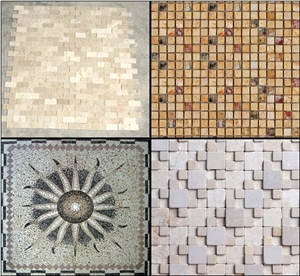 Carnis Oniciata Beige Marble Mosaic