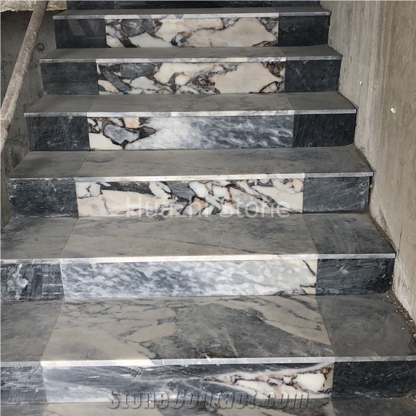 China Arabescato White Handrail,Stairs Balustrades