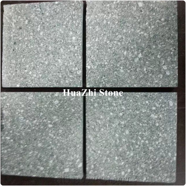 China Green Stone Flooring Tile G612 Granite Paving Plate Mesh Cobble Stonecontact Com