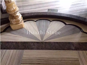 Crystal Wooden Natural Marble Stairs & Steps