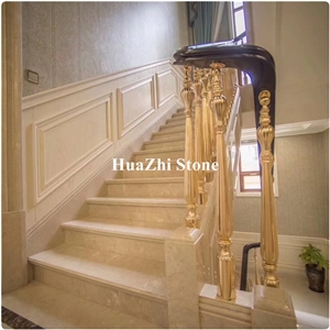 Factory Sales Directly Royal Botticino Sicilia Marble,Bull Nose Stair
