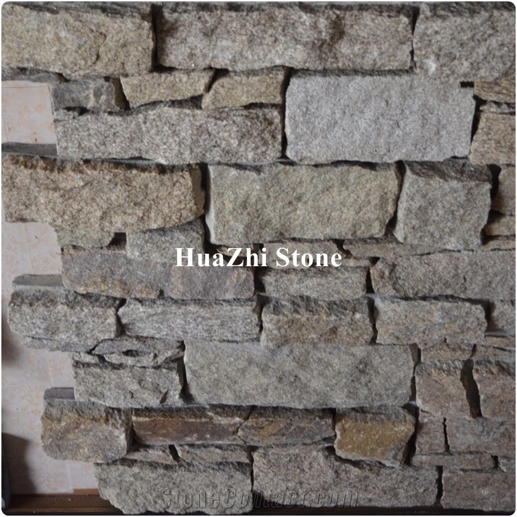 Huazhi Stone Exterior Deco Cultured Stacked Stone for Wall Graden