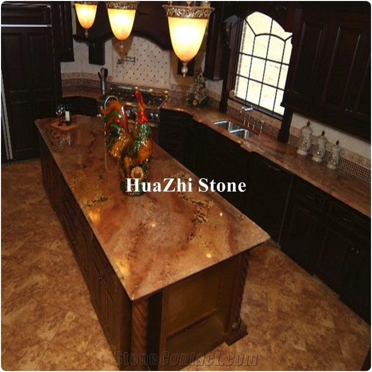 Juparana Florence Red Granite Countertop Desk Tops From China