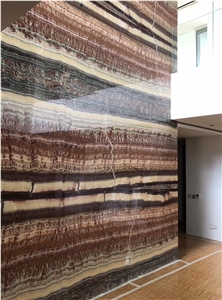 Natural Ruby Onyx for Interior Wall/Background Decoration