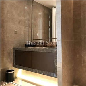 Pacific Grey Marble/Hotel Projects/Lobby Projects/Polished Grey Marble