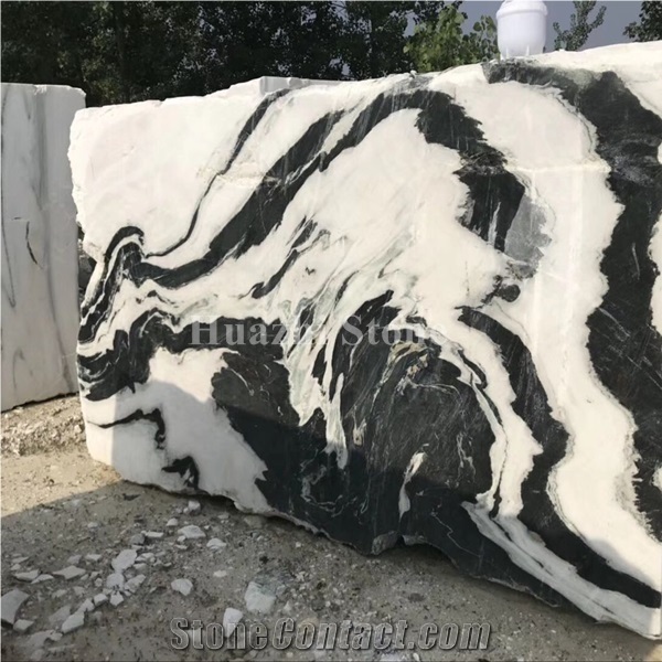 Panda White Marble Blocks/Panda White Marble Quarry