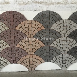 Stone Mosaic Pavers/Granite Mosaic Cube Stone/Park Design/Tumbled Mosaic/Mosaic Art