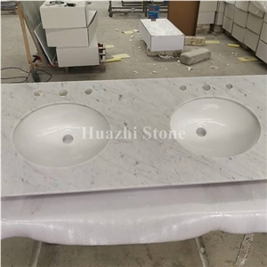 White Marble Countertops/Kitchen Worktops/Kitchen Desk Tops/Worktops