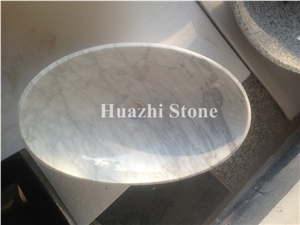White Marble Sinks Oval Basins Natural Stone Sinks Vessel Sinks Wash