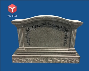 China Polish Granite Tombstone Gravestone Monument Headstone Serp Top