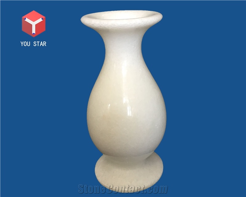 White Onyx Vase Memorial Accessories Funeral Flowers Vases,Urns