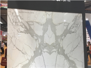 Calacatta White Marble Tiles & Slabs