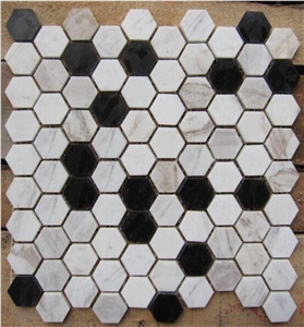 Marble Hexagon Mosaic Tiles