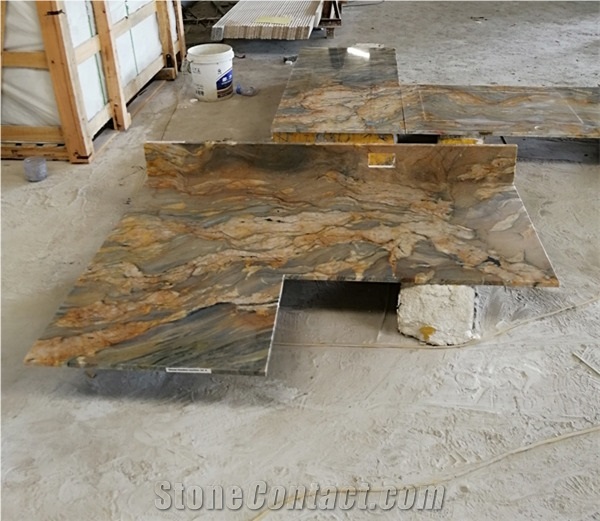 Fusion Quartzite Countertop Hot Sale Kitchen Work Tops From
