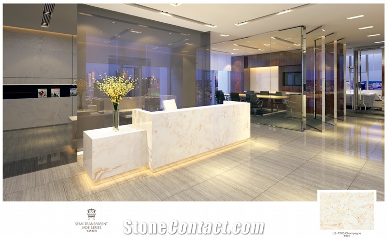 Ls-T005 Champagne / Artificial Stone Tiles & Slabs,Floor & Wall