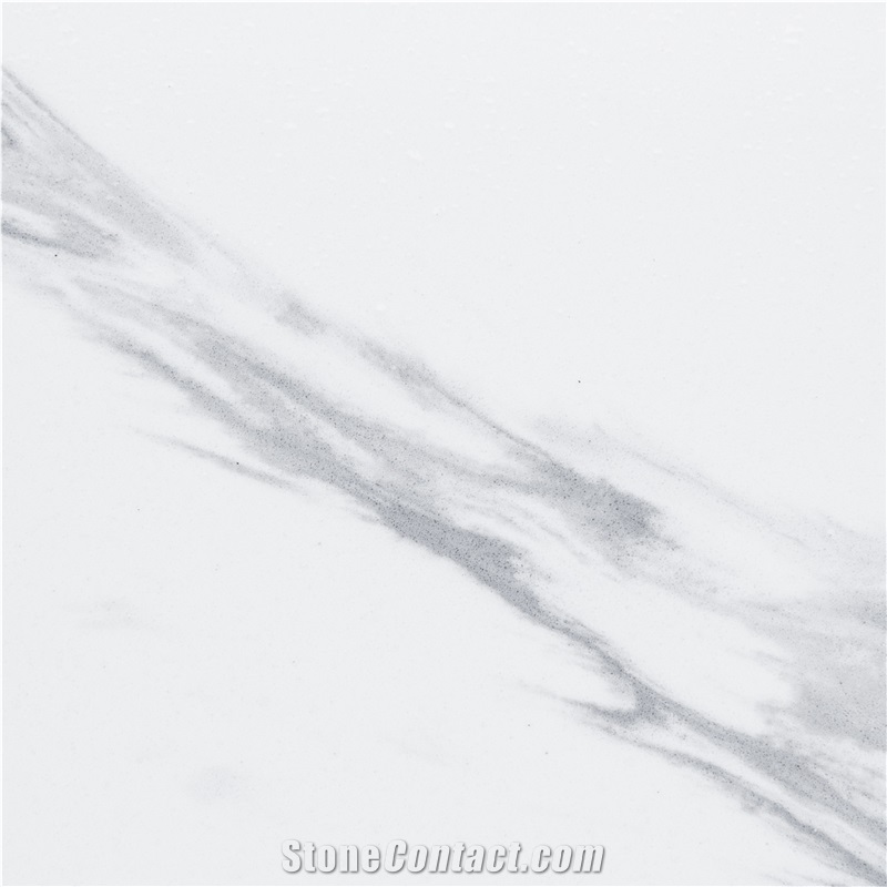 Polished White Quartz Xka1206-Calacatta Oceana Quartz Tiles&Slabs