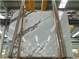 Book Matched New York Lilac Marble for Wall and Floor Covering