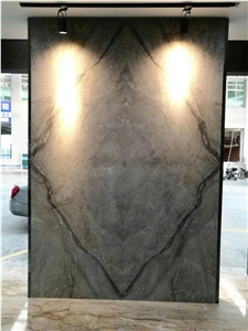 Florence Grey Marble Book Matched for Wall and Floor Covering