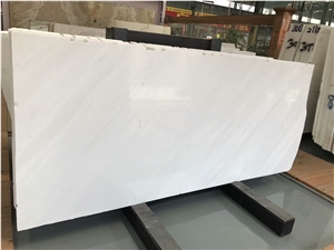 Greece Polaris Pure White Marble Slab for Wall and Floor Covering