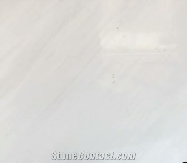 Greece Polaris Pure White Marble Slab for Wall and Floor Covering