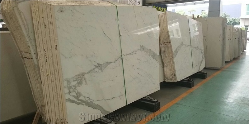 Italy Luxury Statuary Marble Slab for Wall and Floor Covering
