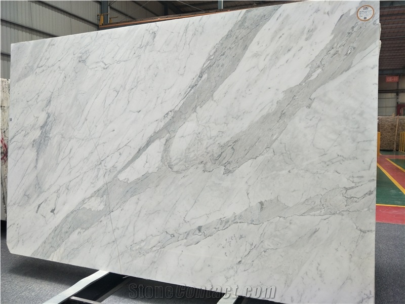 Italy White with Grey Veins Marble for Countertop/Tabletop