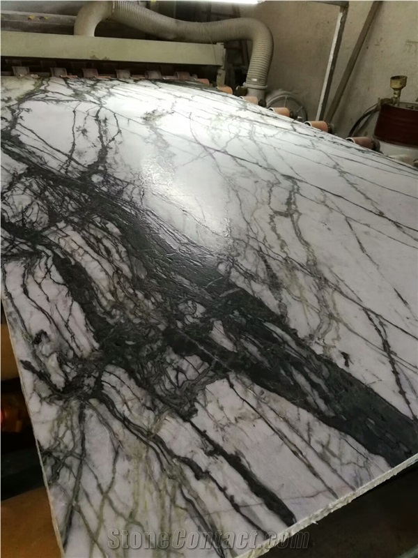 Leather Surface Clivia White Marble