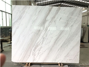 Polished Greece Volakas White Marble for Walling Tile