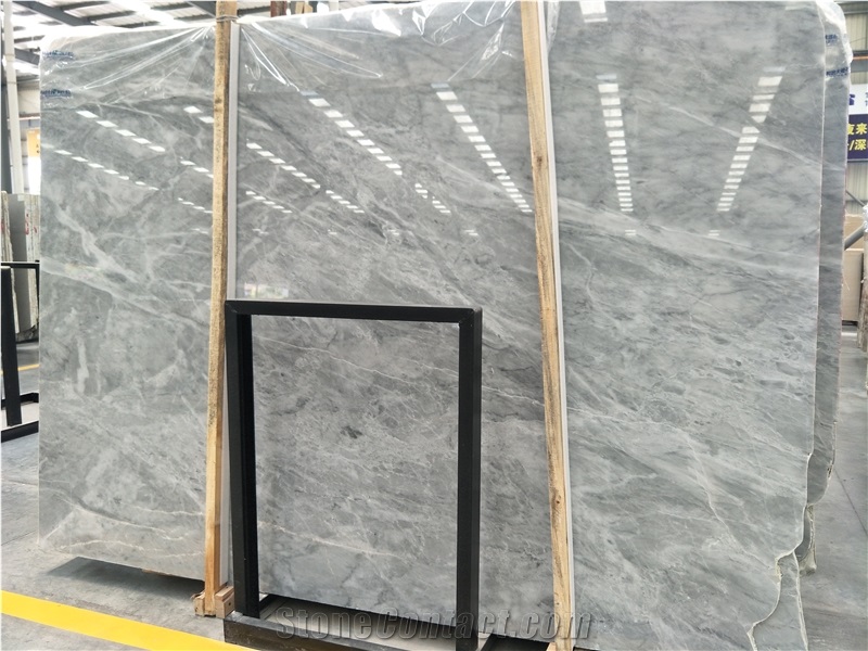 Polished Light Grey Marble for Wall and Floor Tiles