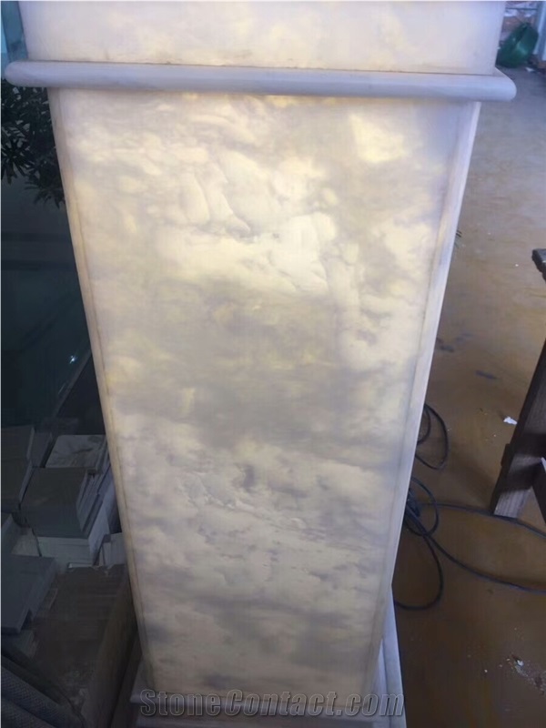 Pure White Marble Vanitytop Backlighting